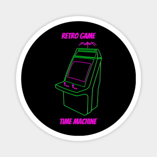 Retro Game Time Machine Podcast Alternate Logo Magnet